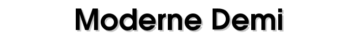 Moderne Demi font